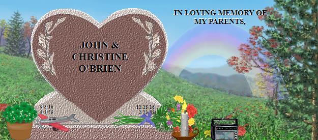 JOHN and CHRISTINE's Beloved Hearts Memorial