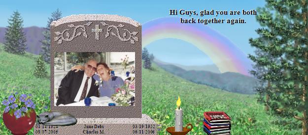 June and Charles's Beloved Hearts Memorial