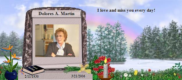 Dolores A.'s Beloved Hearts Memorial