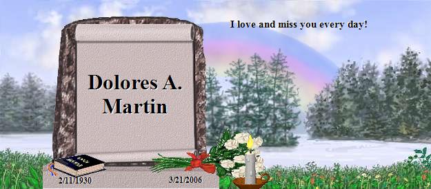 Dolores A.'s Beloved Hearts Memorial