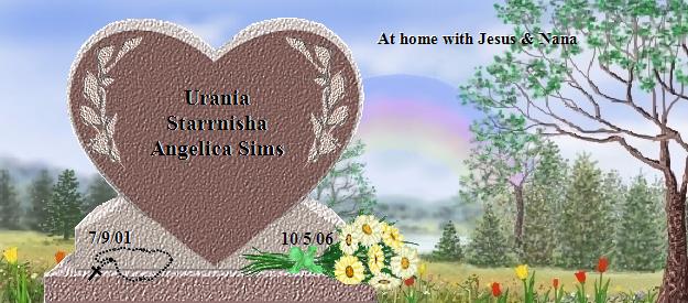 Urania Starrnisha Angelica's Beloved Hearts Memorial